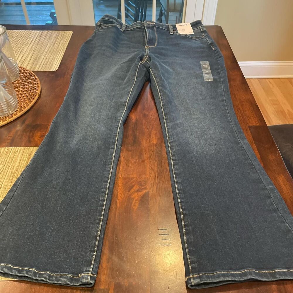 Sonoma-goods-for-life Women's Navy and Blue Jeans